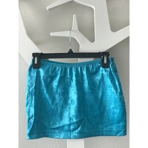 Fredericks of Hollywood Mini Skirt Turquose Size Large